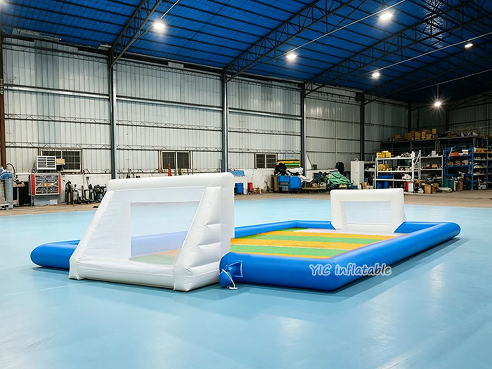 Inflatable water soccer field, a commercial water soccer field by YIC Inflatable Sports