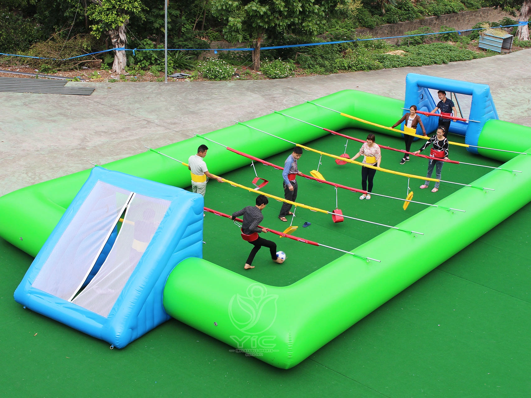 Inflatable human foosball game product photo 2