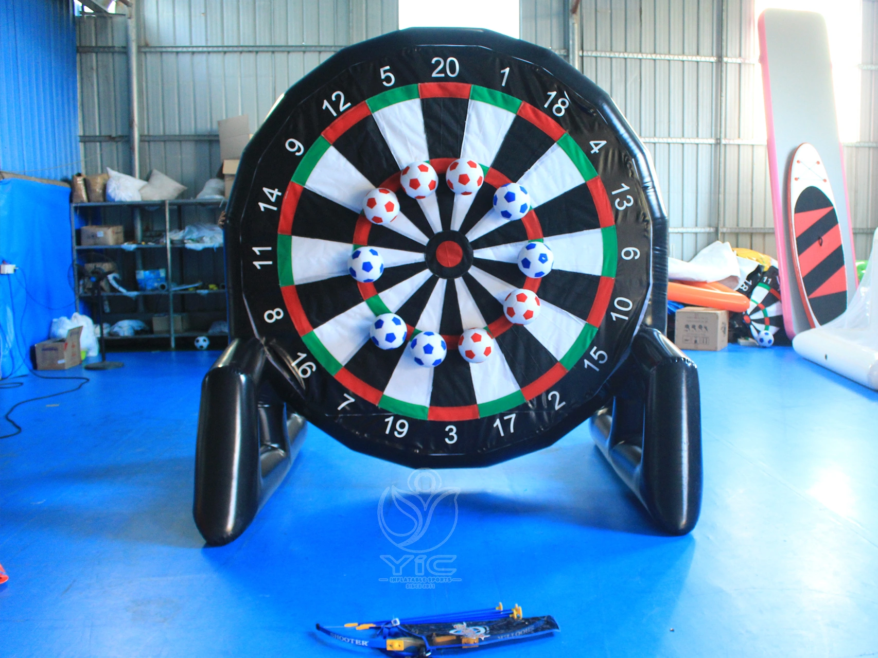 Inflatable football dart game