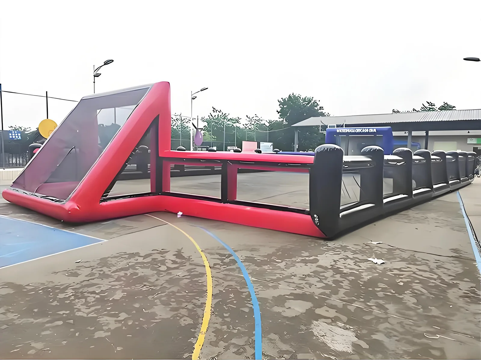 Human foosball inflatable, a commercial human foosball inflatable field by YIC Inflatable Sports