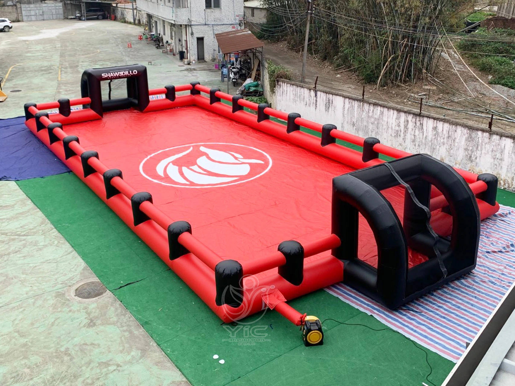 Human foosball inflatable