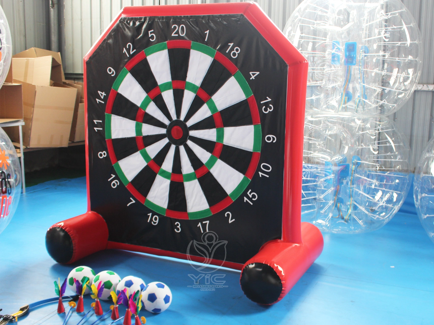 Inflatable dart board soccer product photo 2