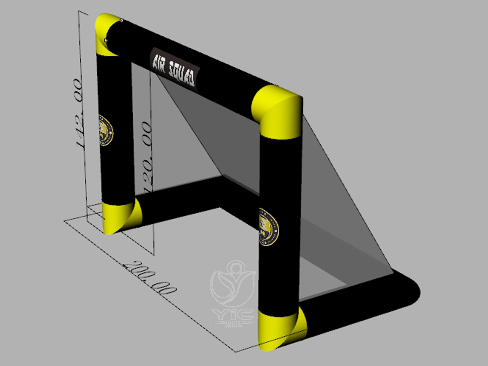 Small inflatable soccer goal product photo 5