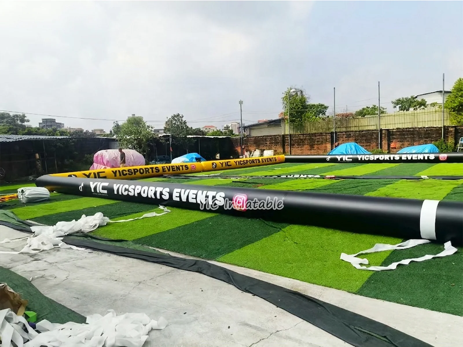 Large inflatable soccer field product photo 2
