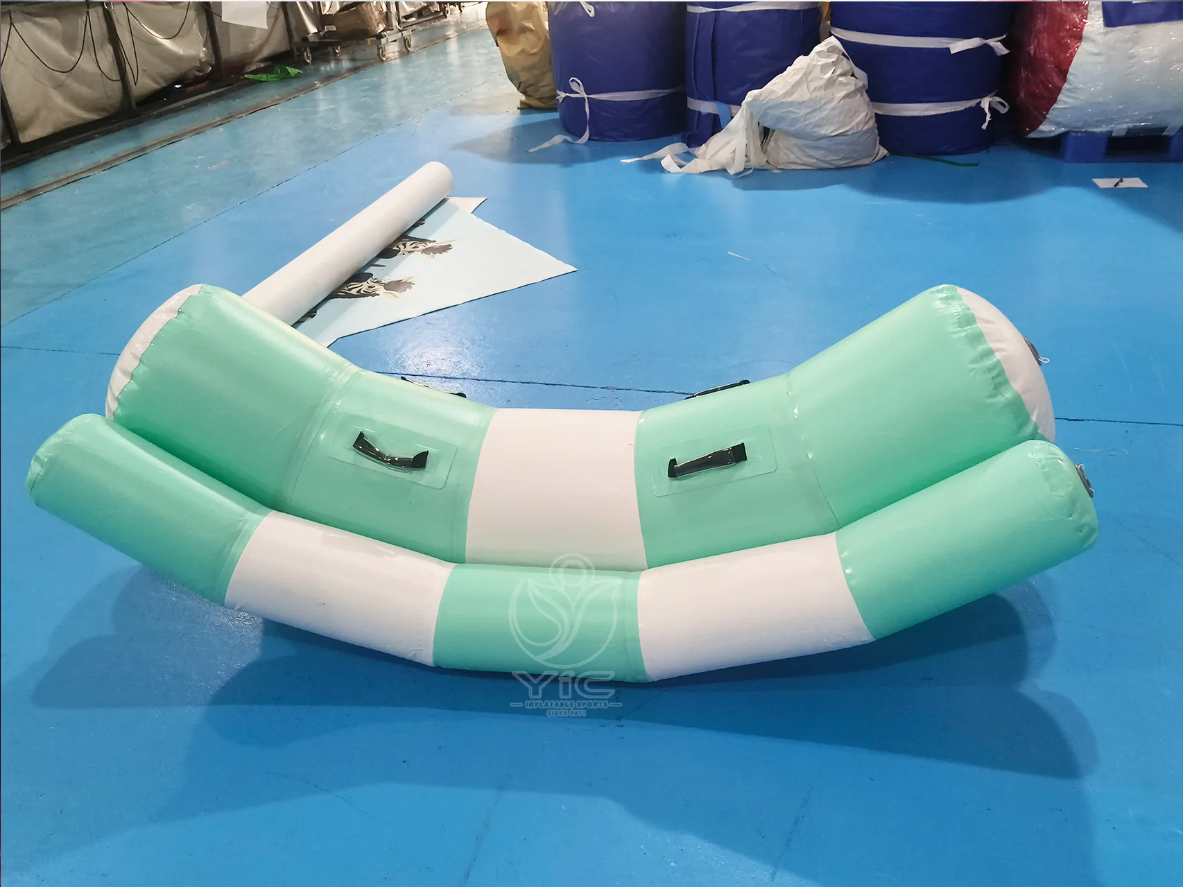 Inflatable water teeter totter, a commercial commercial inflatable water teeter-totter by YIC Inflatable Sports