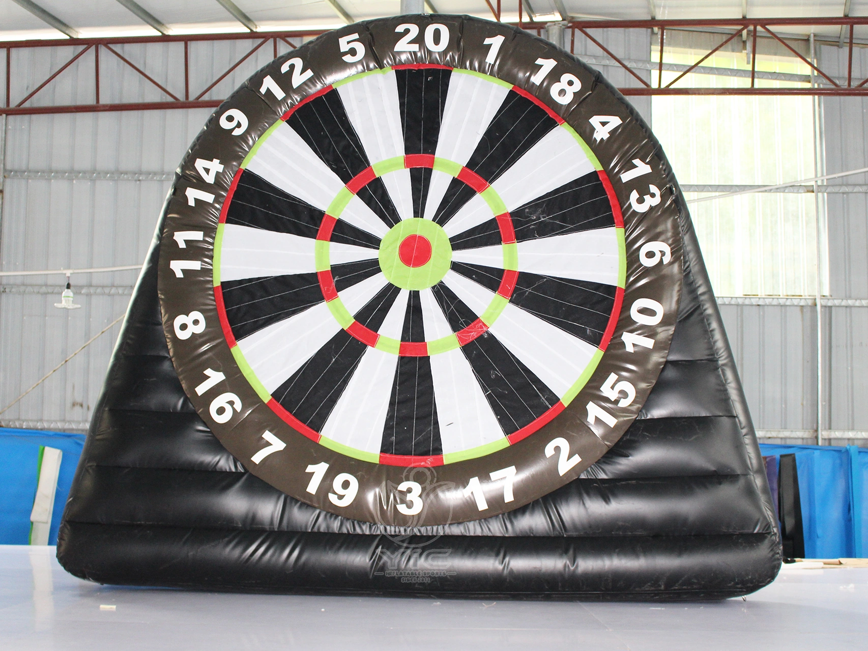 Giant soccer dart board