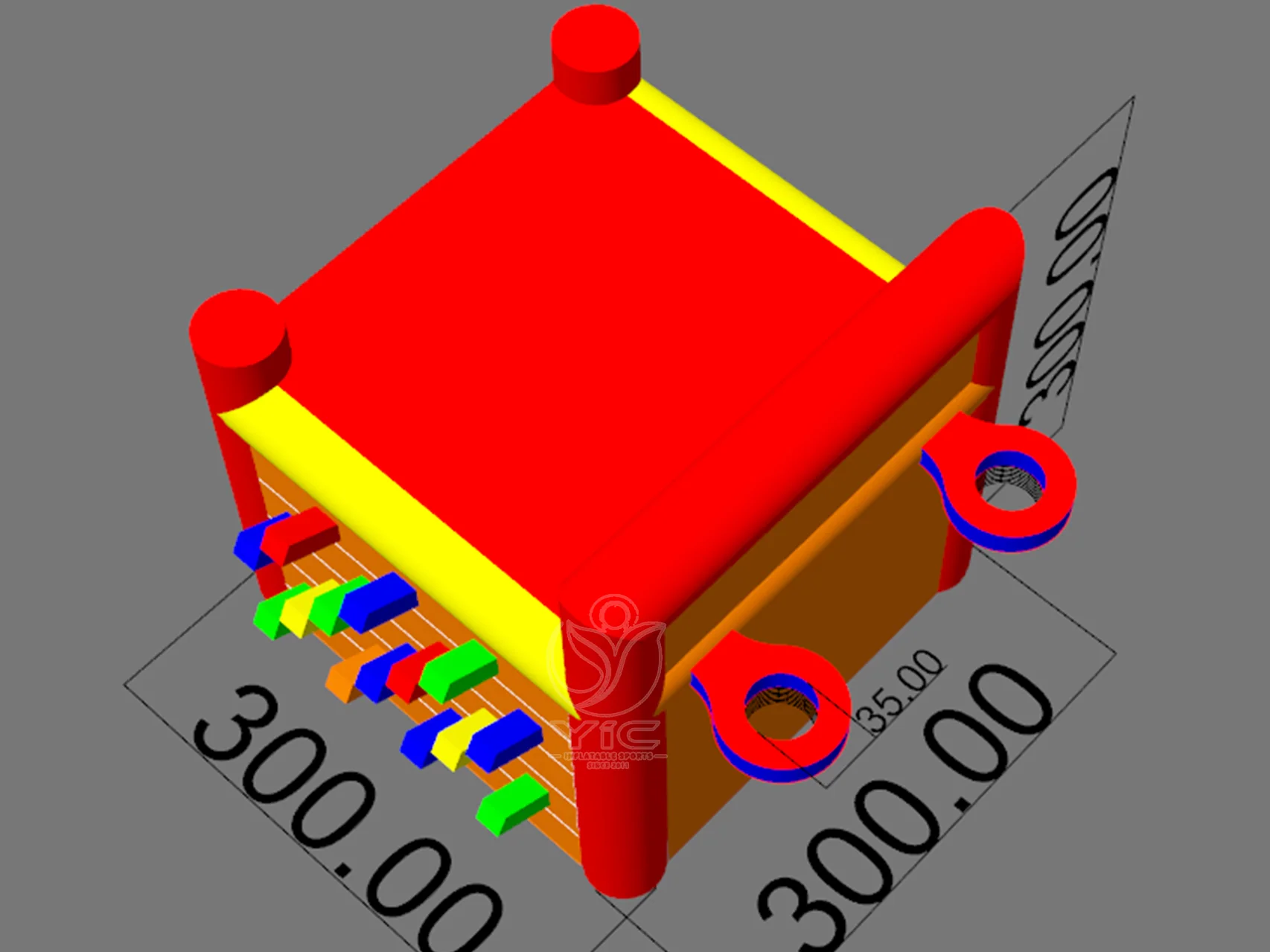 3 in 1 inflatable carnival booth product photo 5