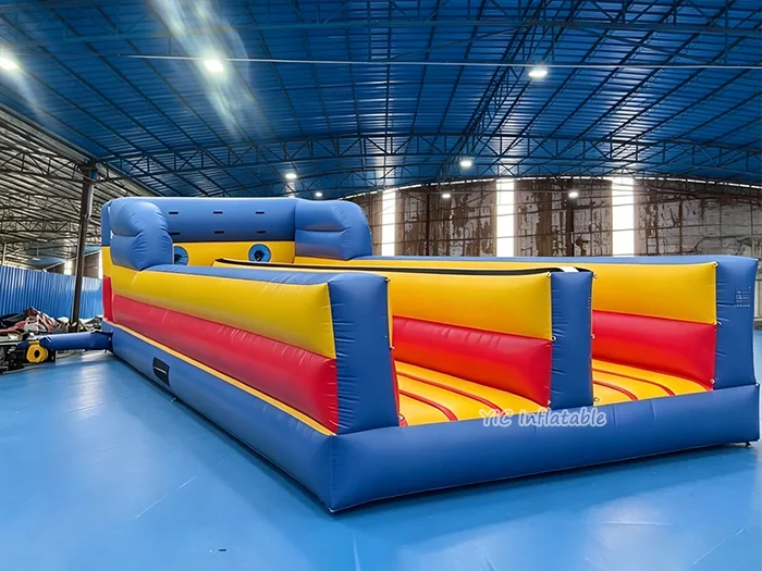 2 lane bungee run, a commercial two-lane commercial bungee run race attraction by YIC Inflatable Sports