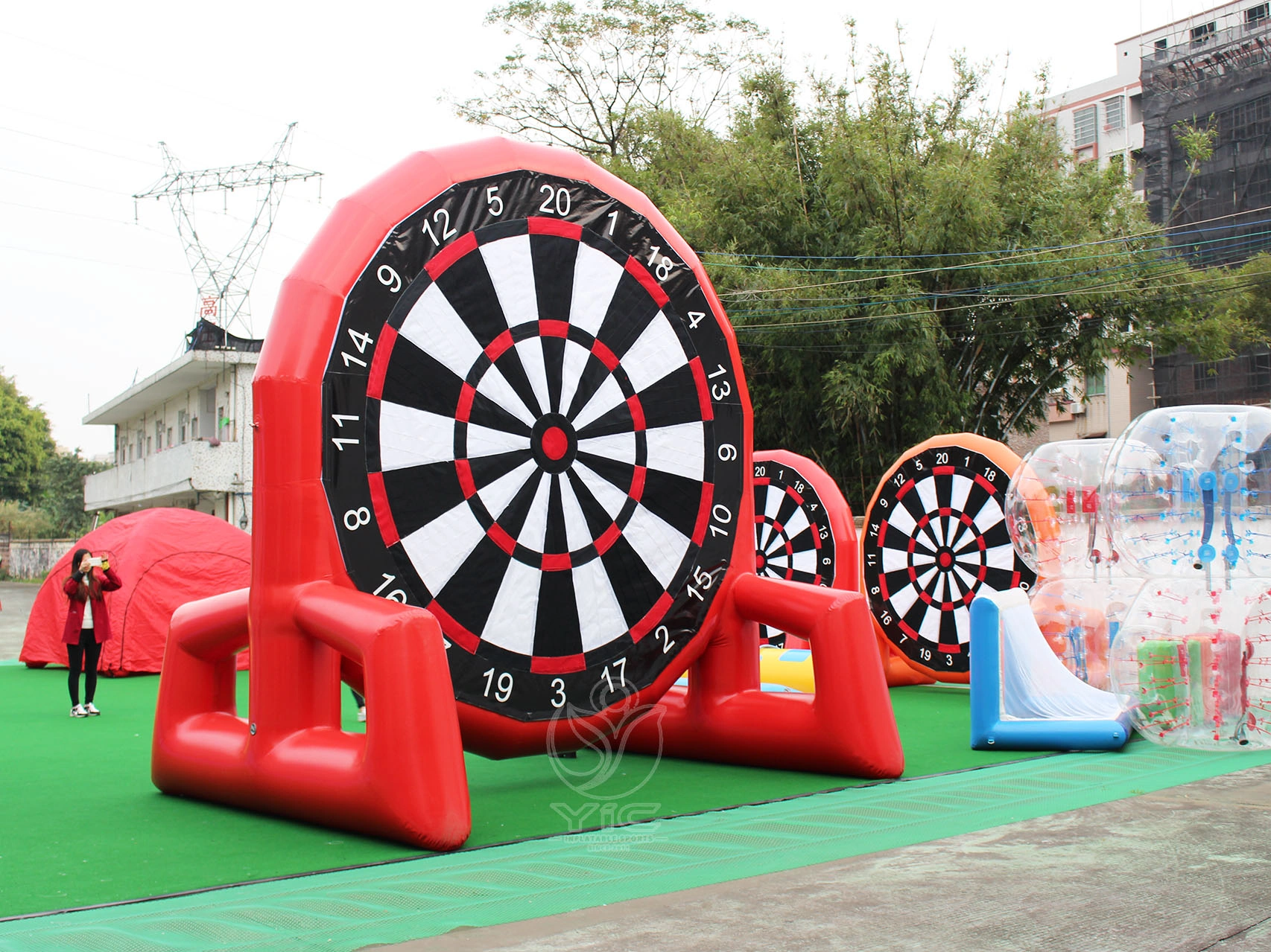 Inflatable dart board soccer product photo 2