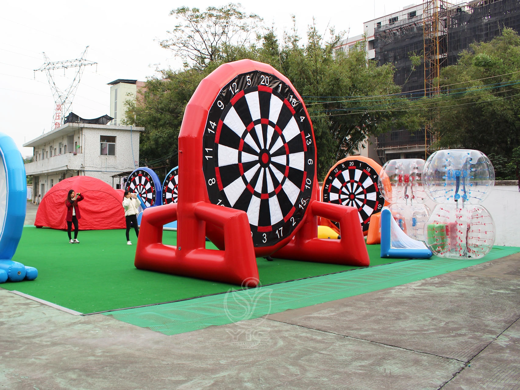 Inflatable dart board soccer product photo 3