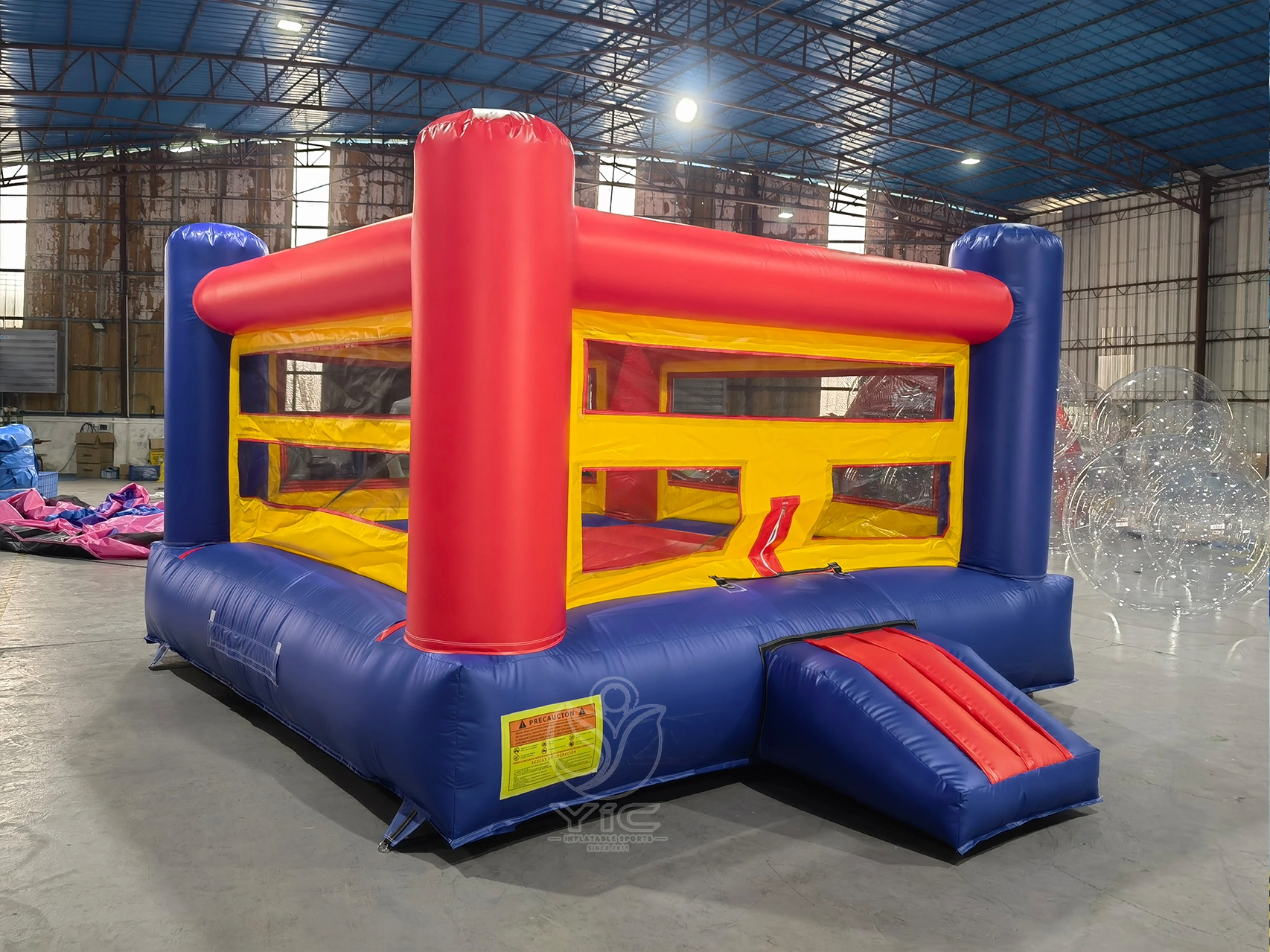Inflatable boxing ring