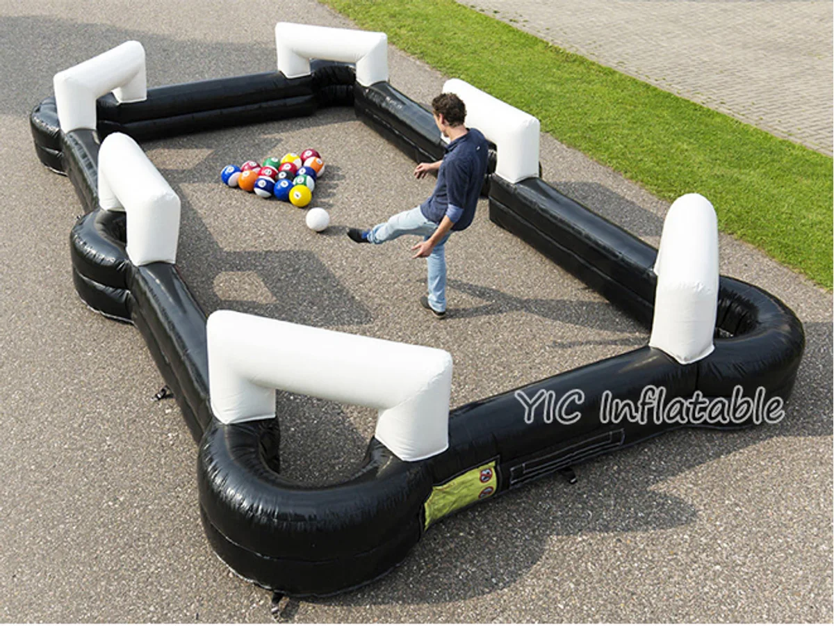 Inflatable billiards pool table, a commercial inflatable billiards pool-table game by YIC Inflatable Sports