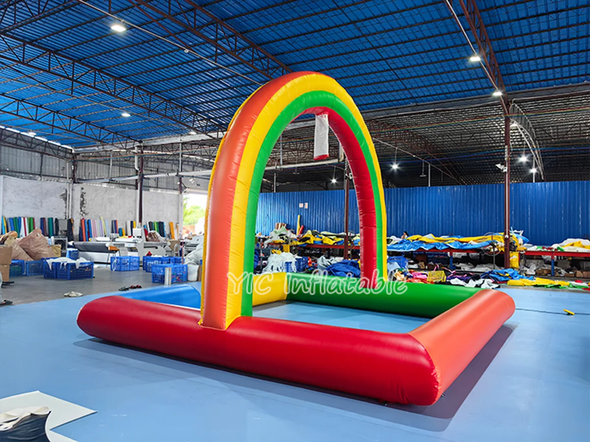 Inflatable Rainbow Arch bubble foam pit product photo 2