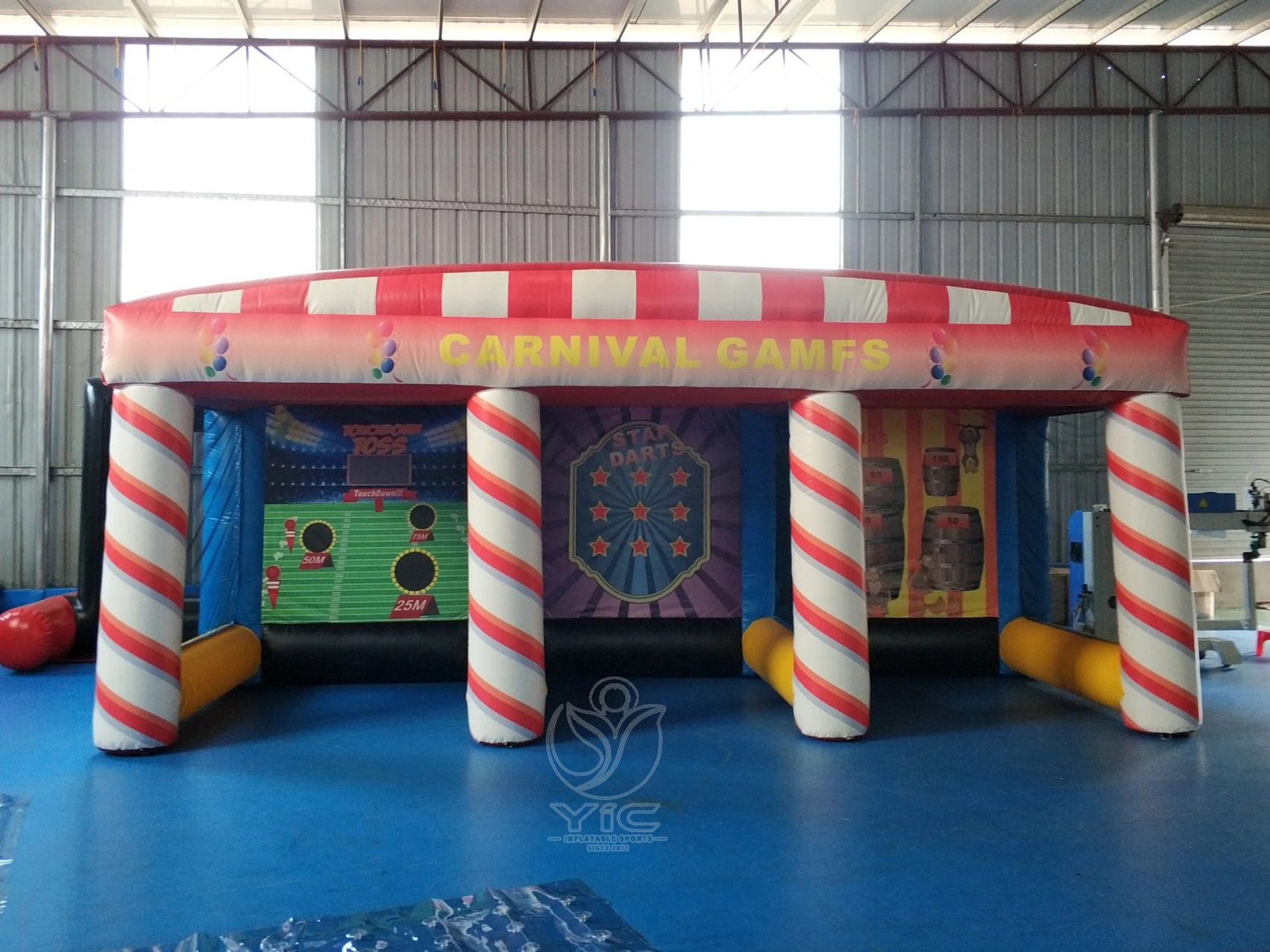 3 in 1 inflatable carnival game