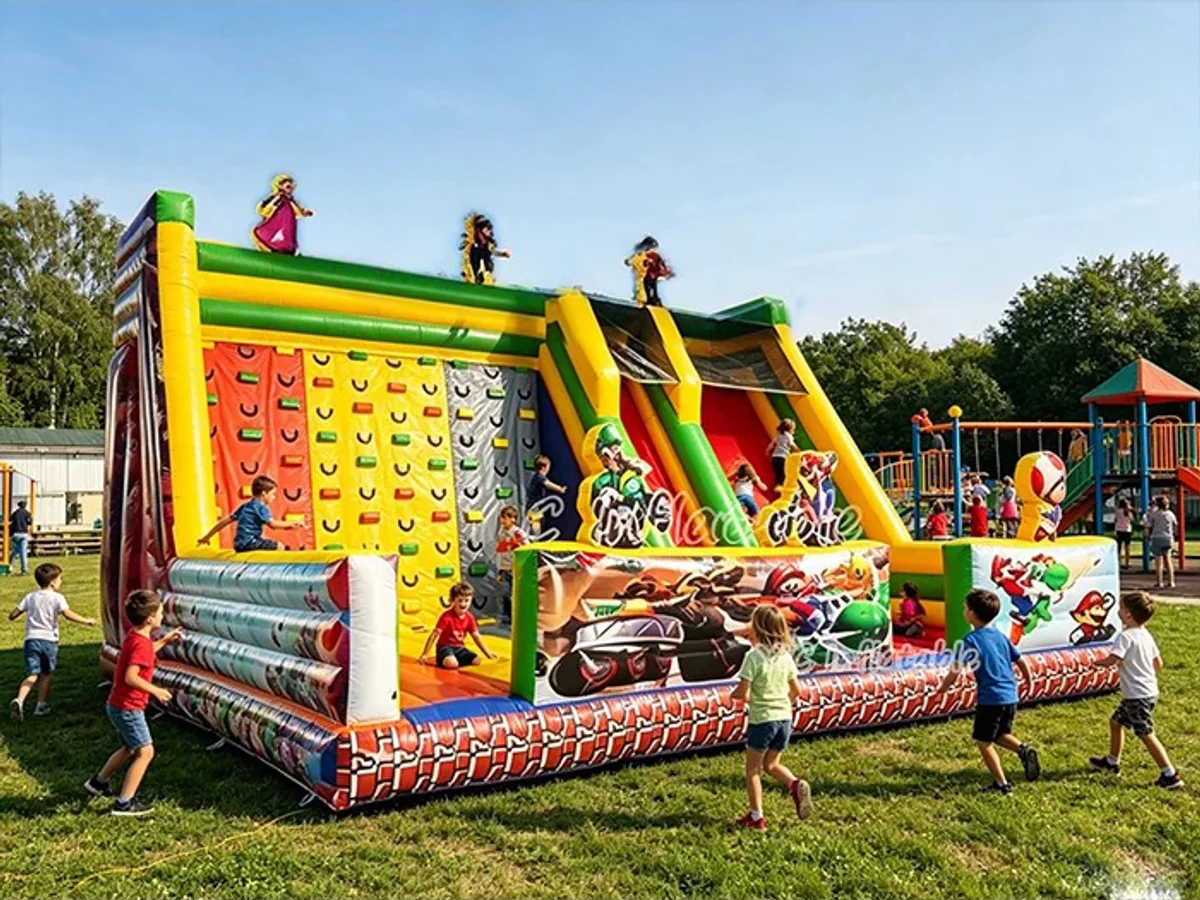 Inflatable climbing wall, a commercial inflatable rock climbing wall by YIC Inflatable Sports