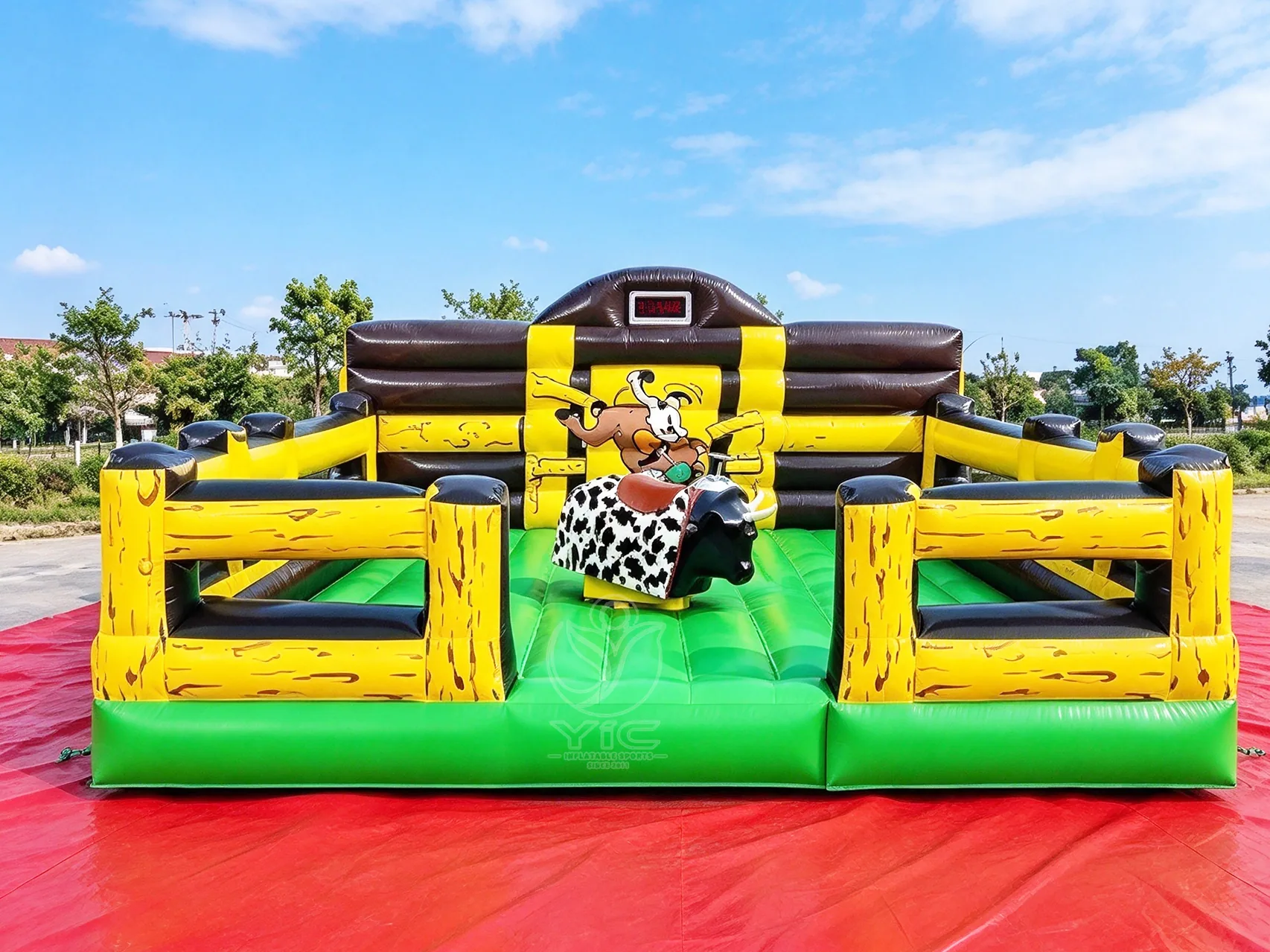Commercial mechanical bull riding inflatable product photo 3