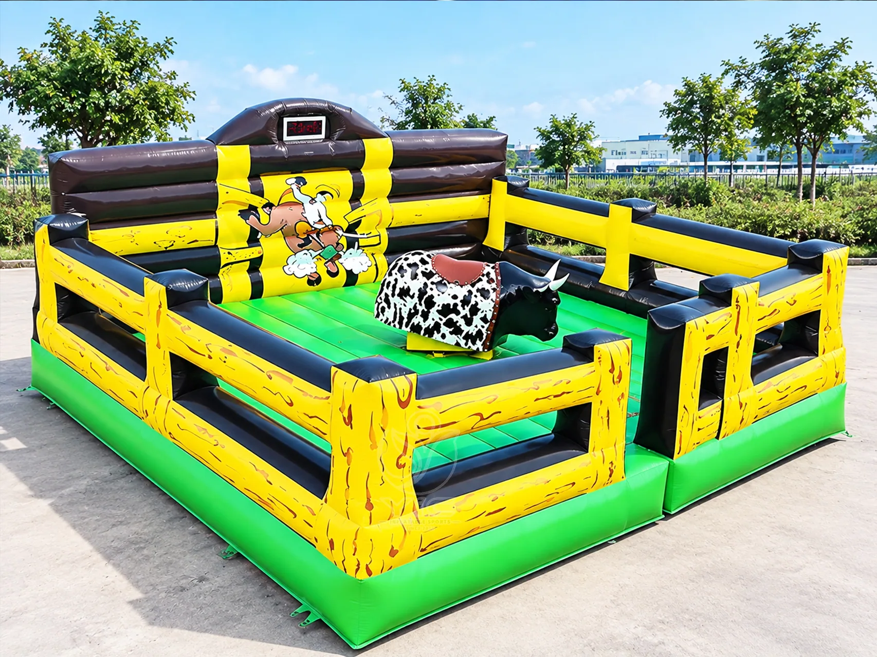 Commercial mechanical bull riding inflatable product photo 4