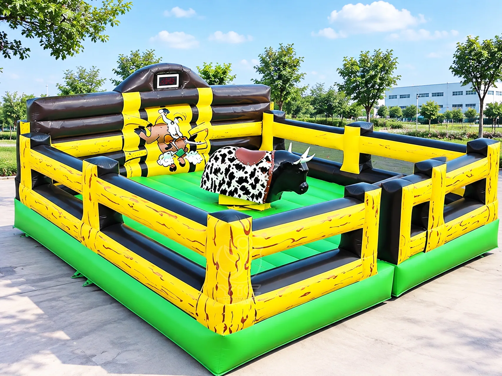 Commercial mechanical bull riding inflatable product photo 5