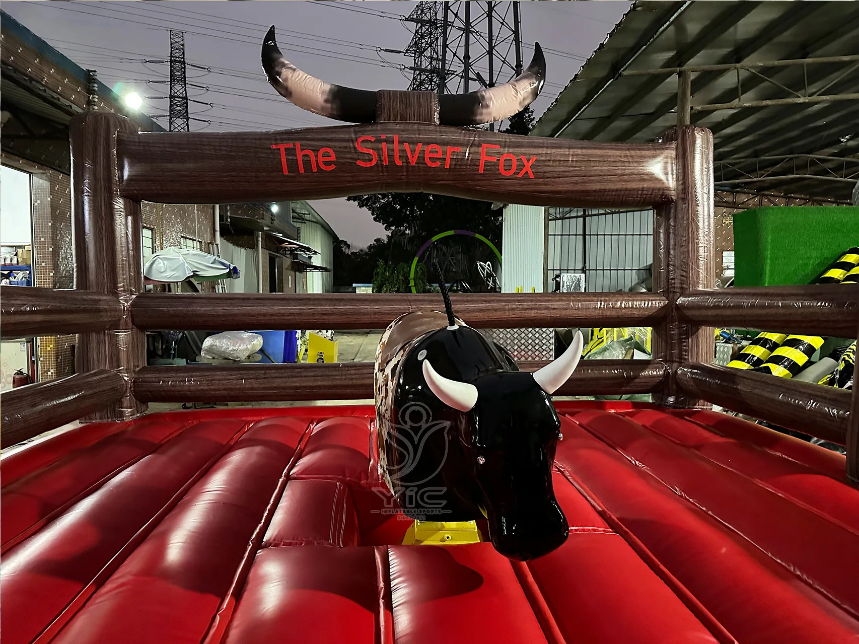 Inflatable bull riding machine product photo 5
