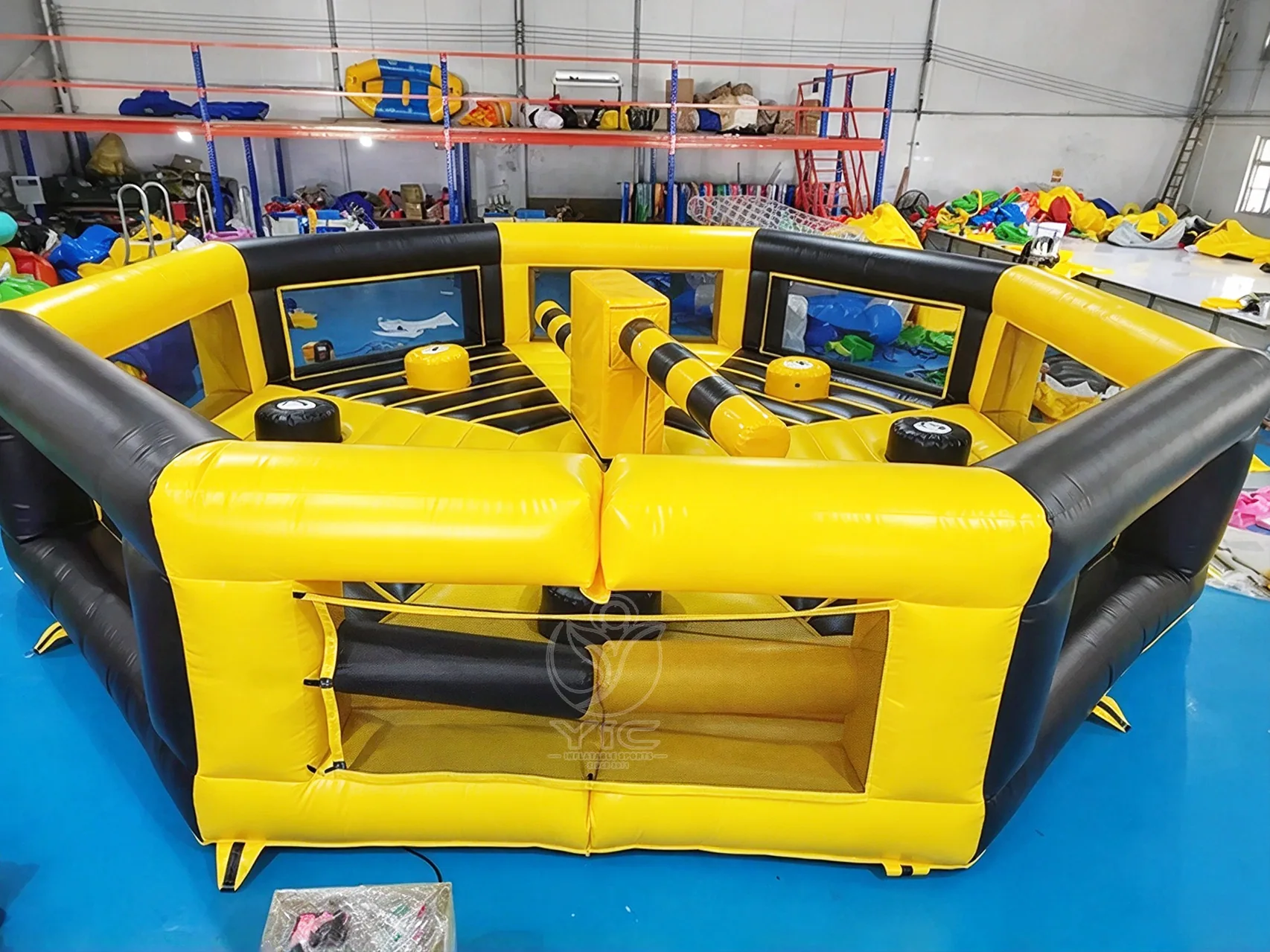 Inflatable wipeout obstacle course rental product photo 2