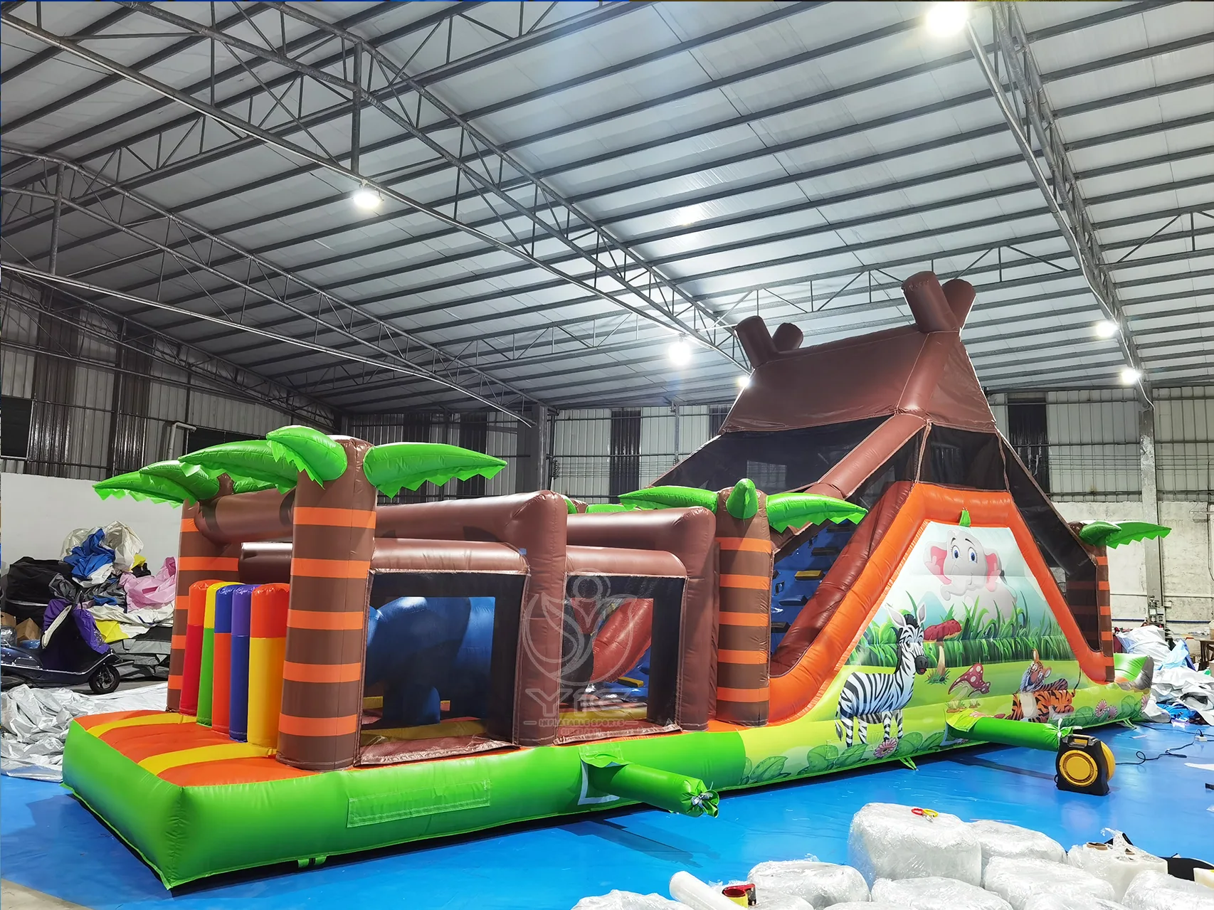 Jungle Island Obstacle Course, a commercial jungle island obstacle course by YIC Inflatable Sports