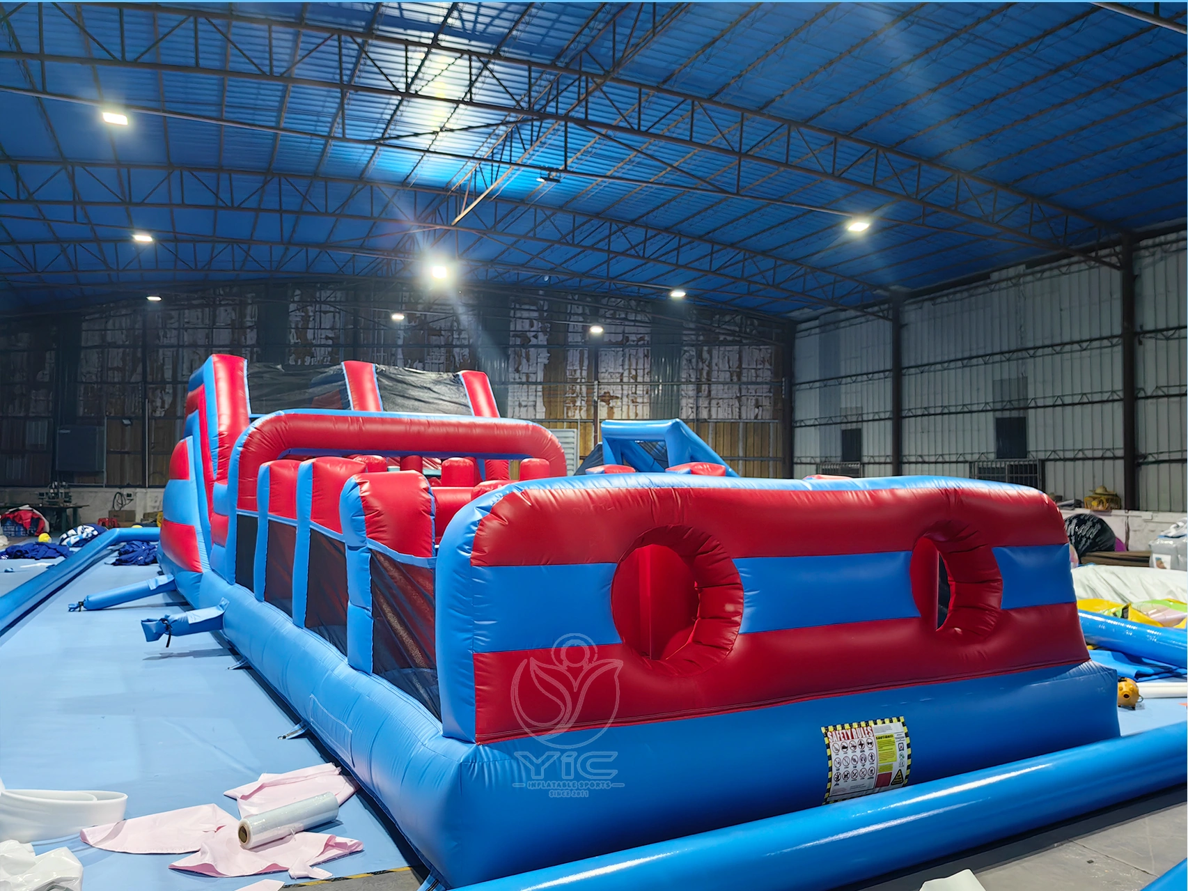 Fun run obstacle inflatable, a commercial inflatable obstacle course by YIC Inflatable Sports Fun run obstacle inflatable, a commercial inflatable obstacle course by YIC Inflatable Sports