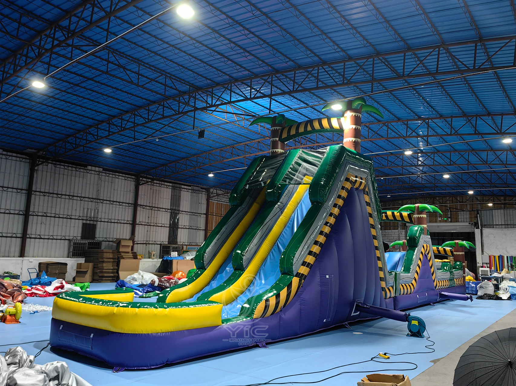 Jungle obstacle course inflatable product photo 3