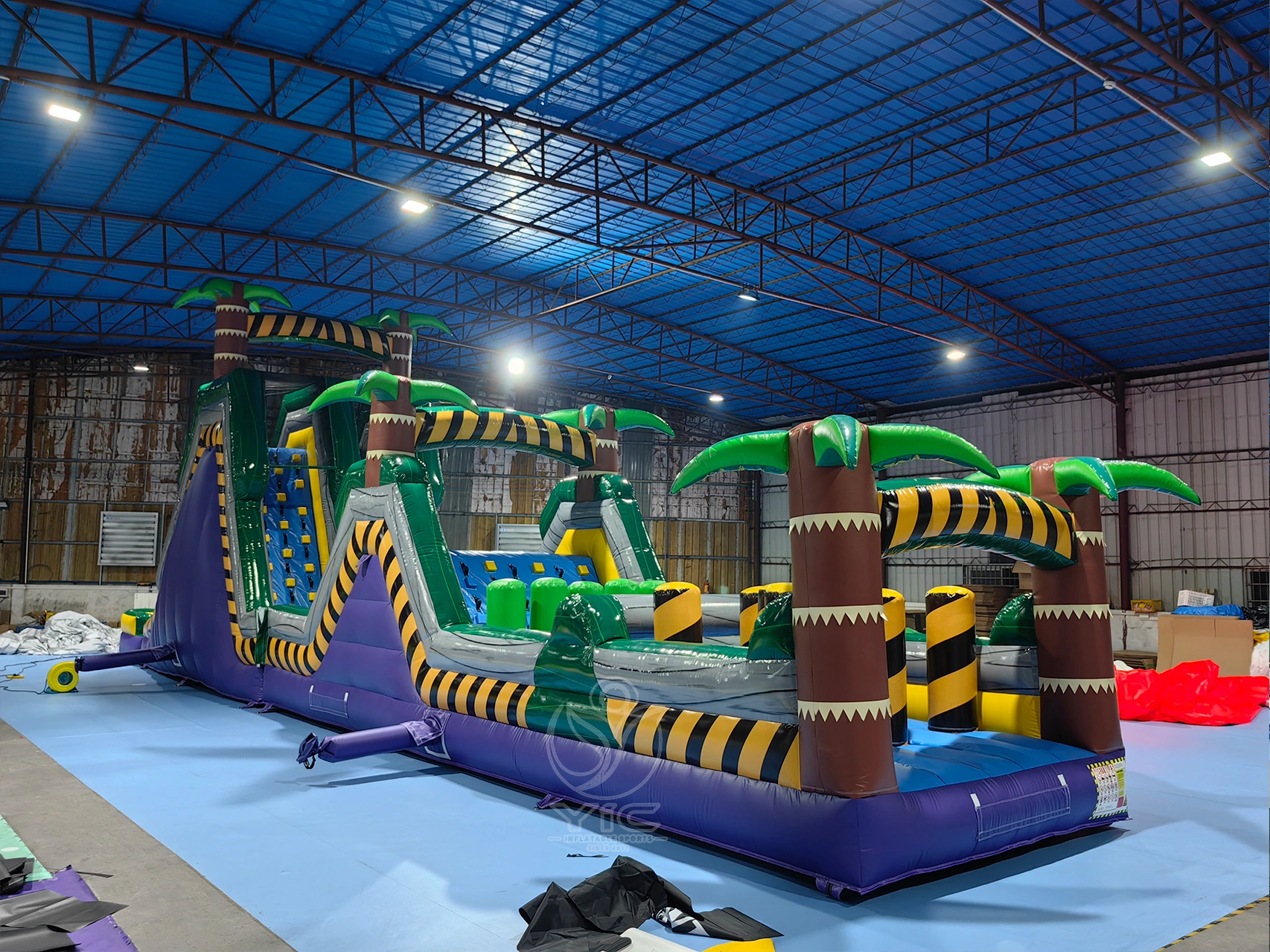 Jungle obstacle course inflatable product photo 4