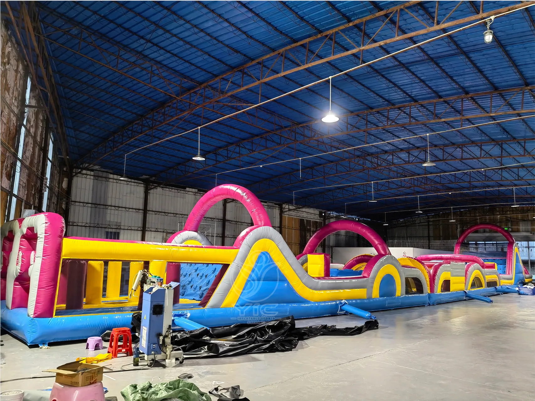 5K Inflatable Obstacle Course, a commercial 5k inflatable obstacle course by YIC Inflatable Sports