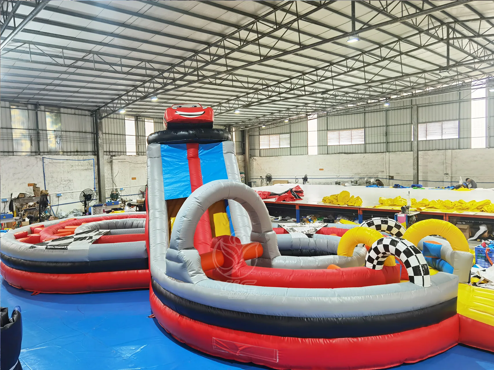 Car Park Inflatable Obstacle Course, a commercial car park inflatable obstacle course by YIC Inflatable Sports