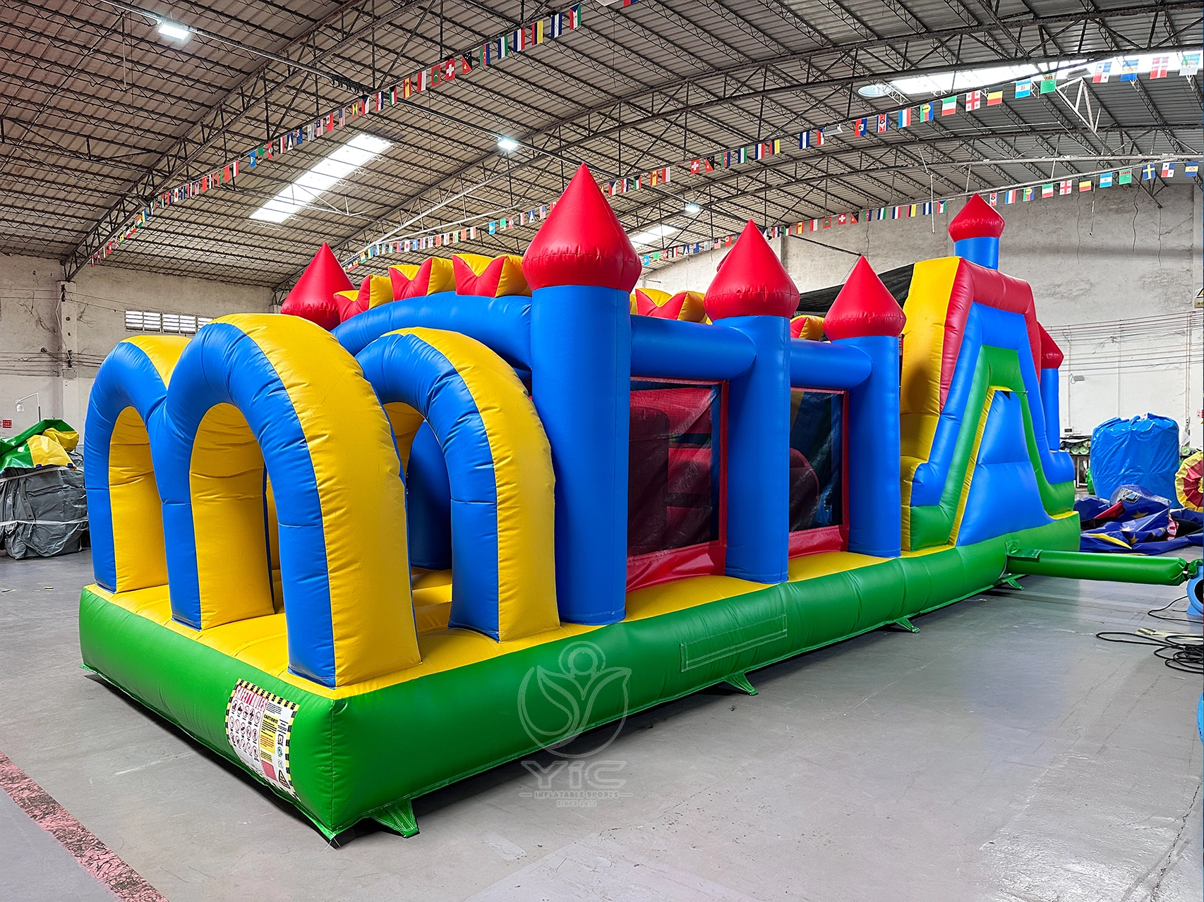 Red and blue obstacle course product photo 2