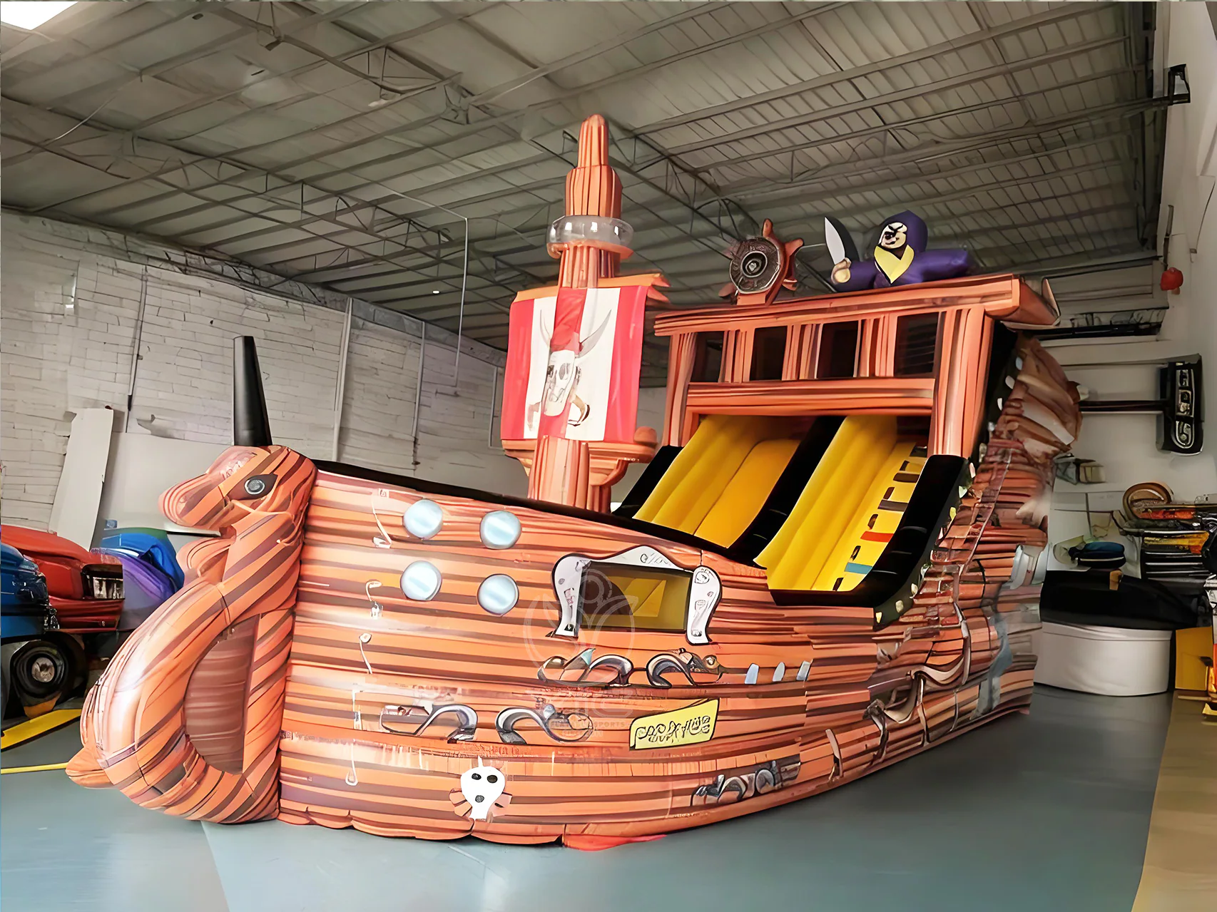 Inflatable pirate ship slide product photo 2