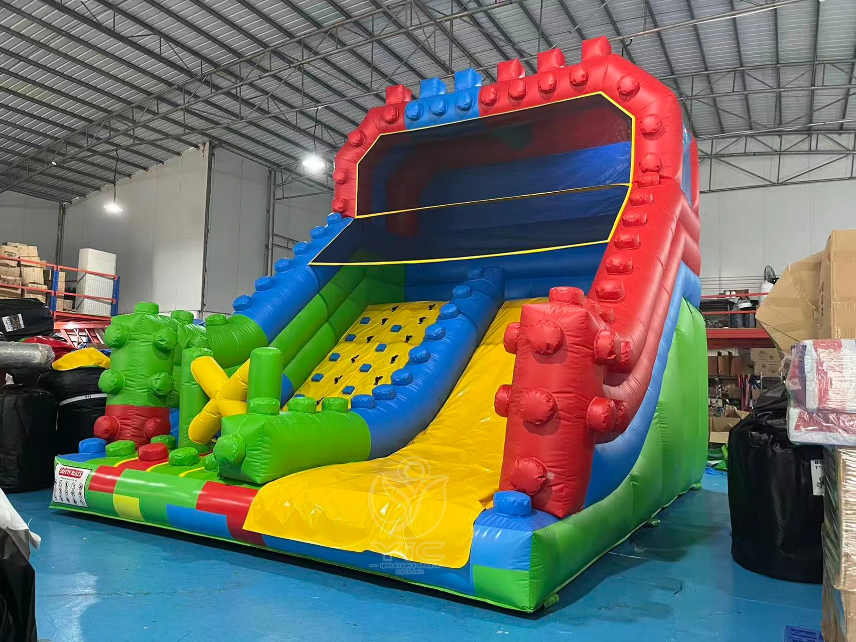 Inflatable building block slide product photo 2