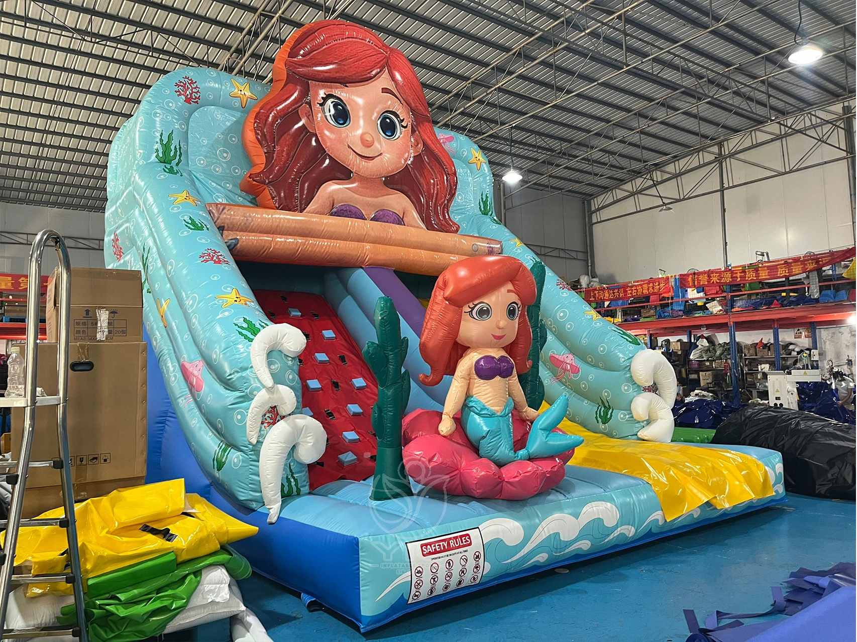 Inflatable mermaid slide product photo 2