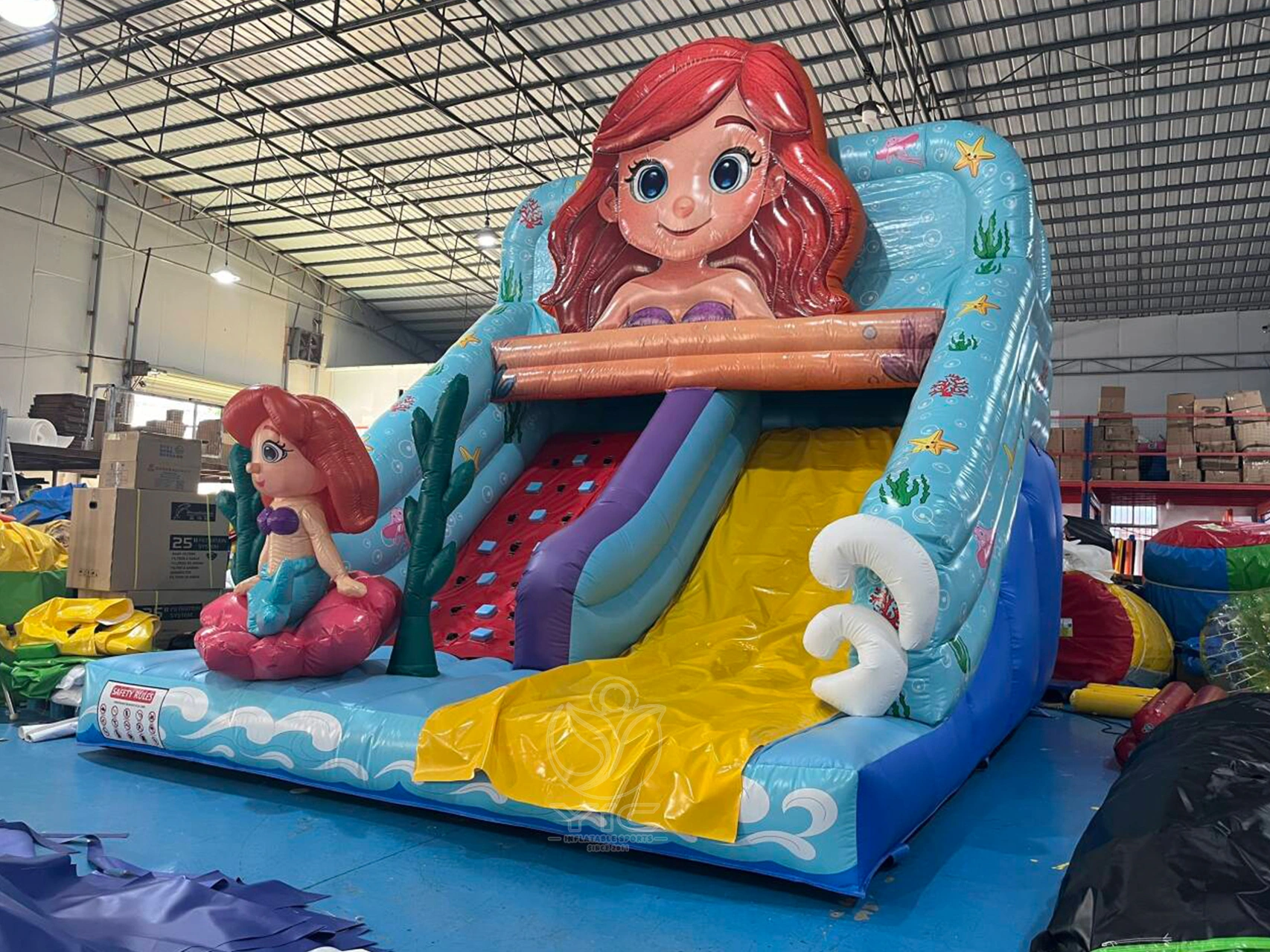 Inflatable mermaid slide product photo 3