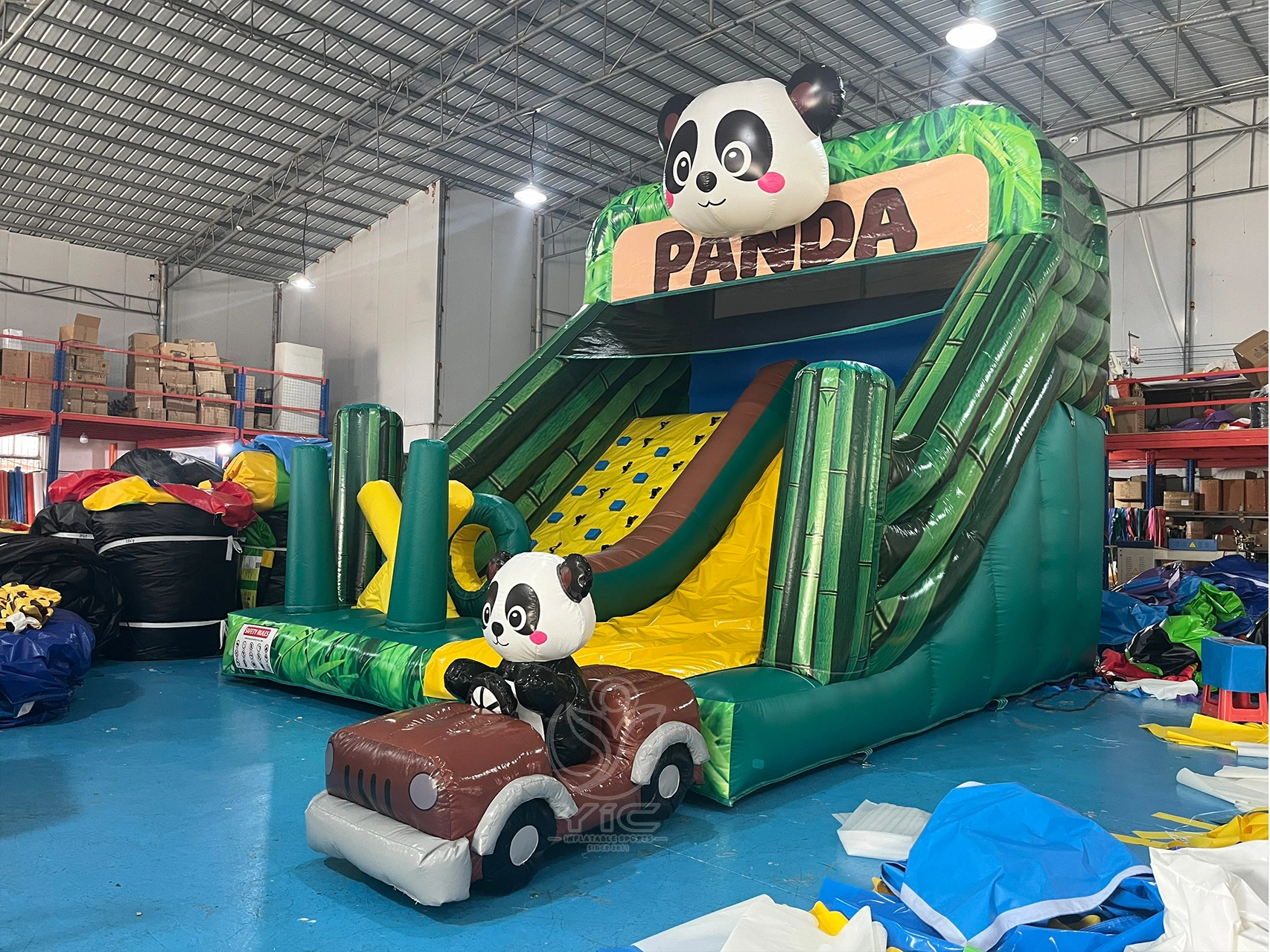 Inflatable panda slide product photo 2