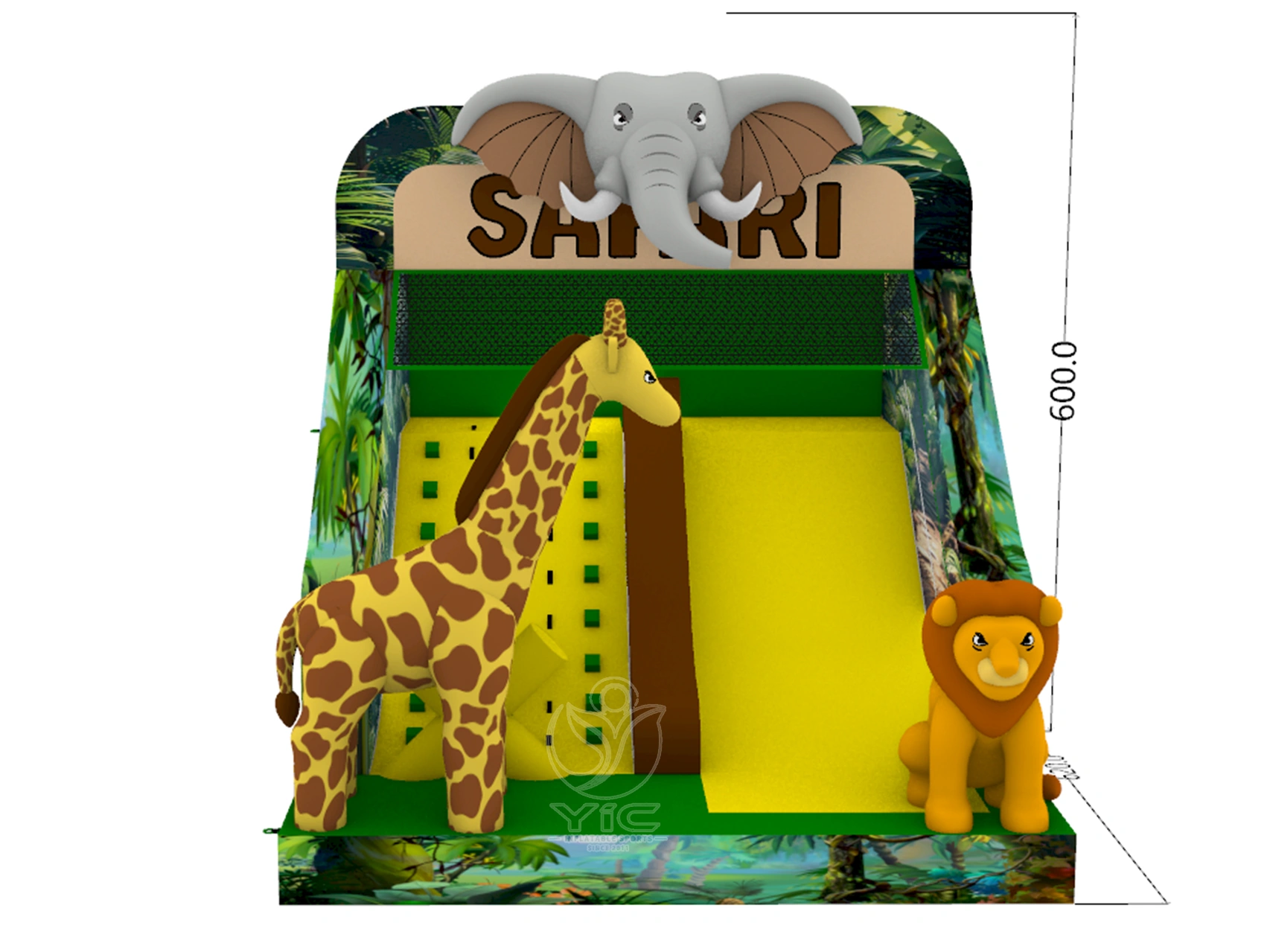 Safari inflatable slide product photo 5