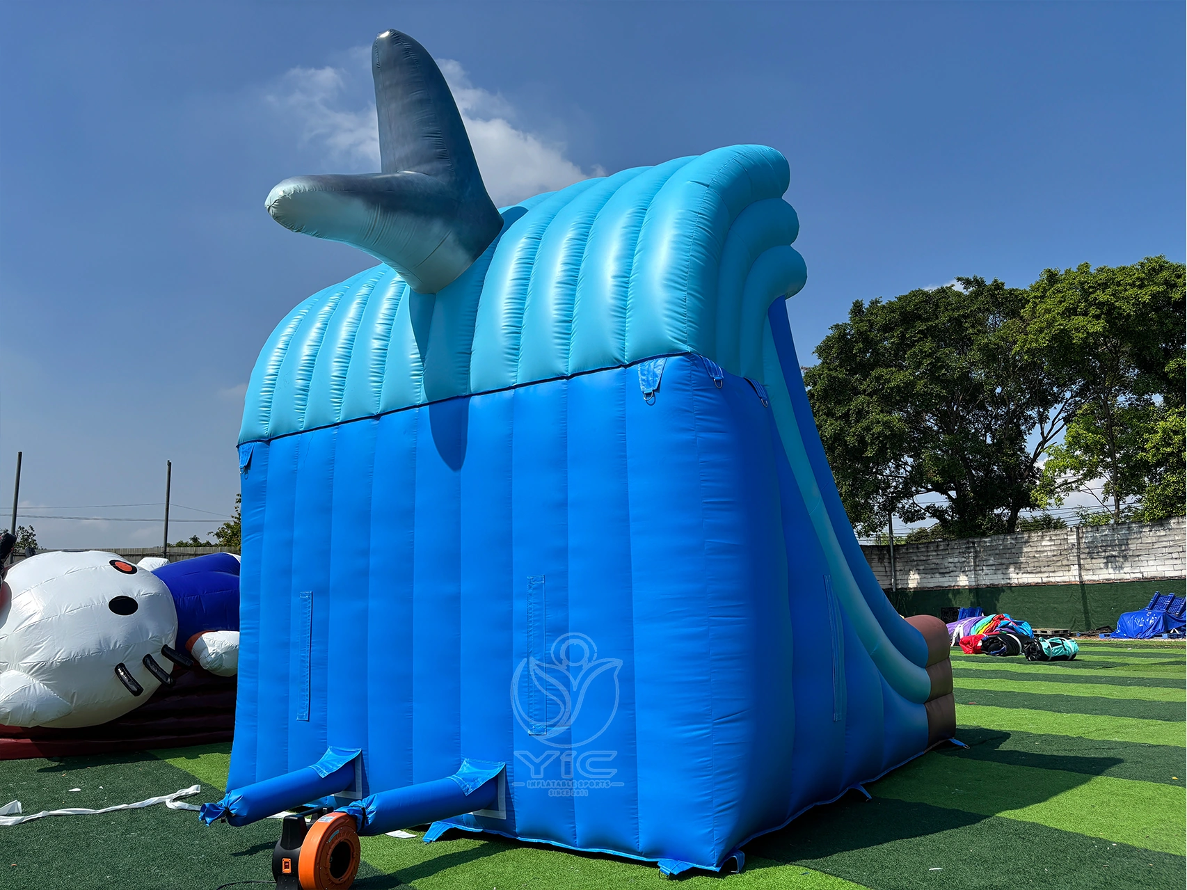 Inflatable shark slide product photo 4
