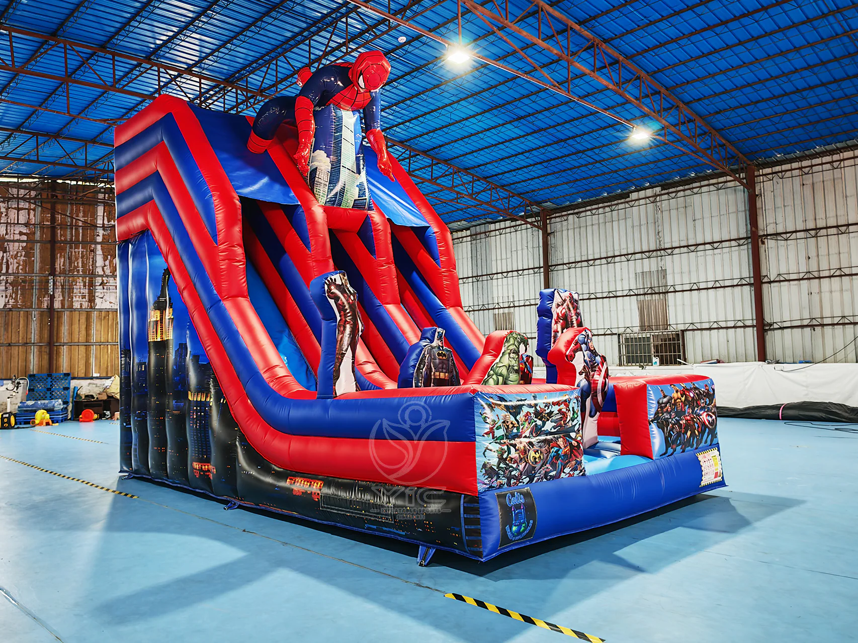 Spiderman inflatable water slide product photo 2