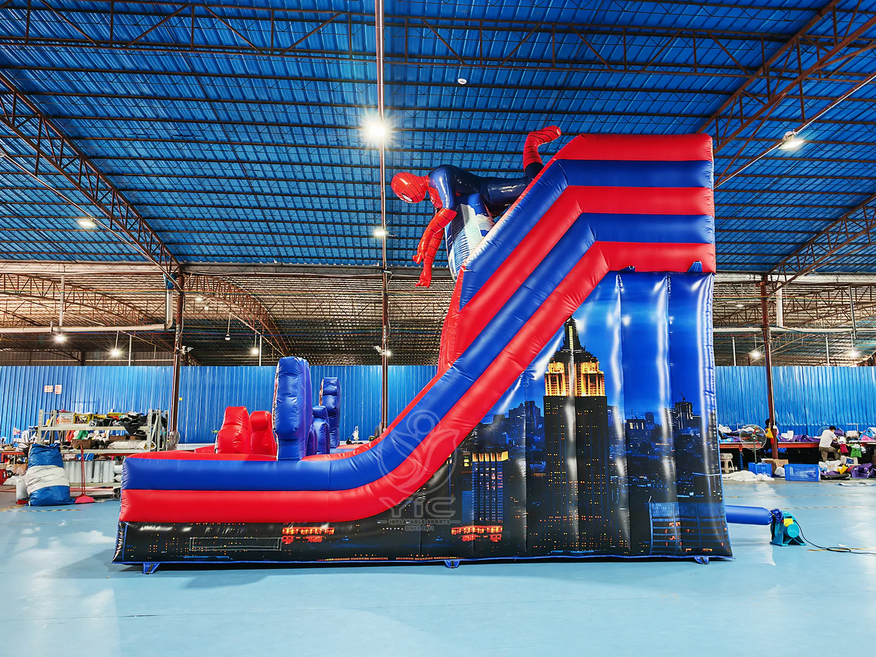 Spiderman inflatable water slide product photo 4