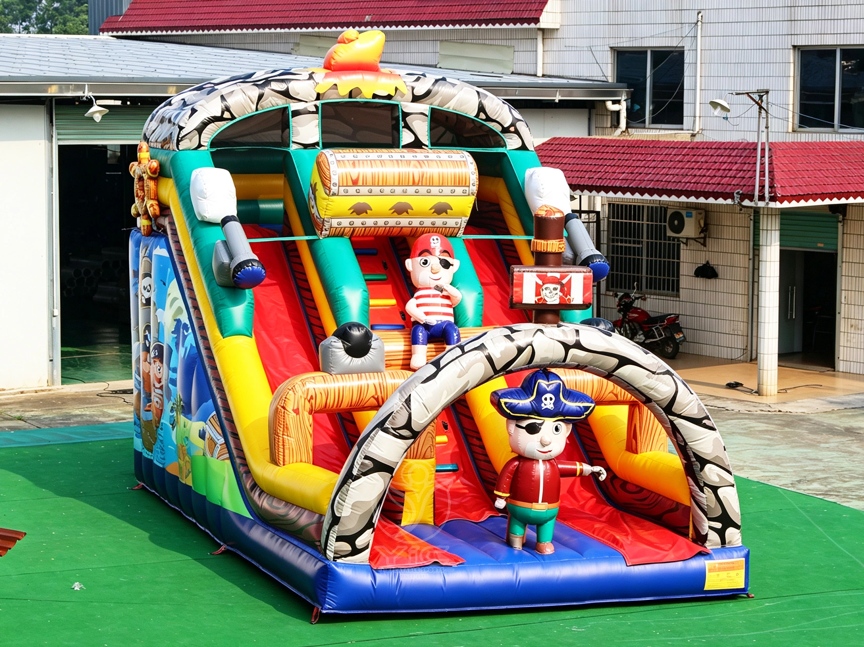 Giant inflatable pirate ship slide product photo 2