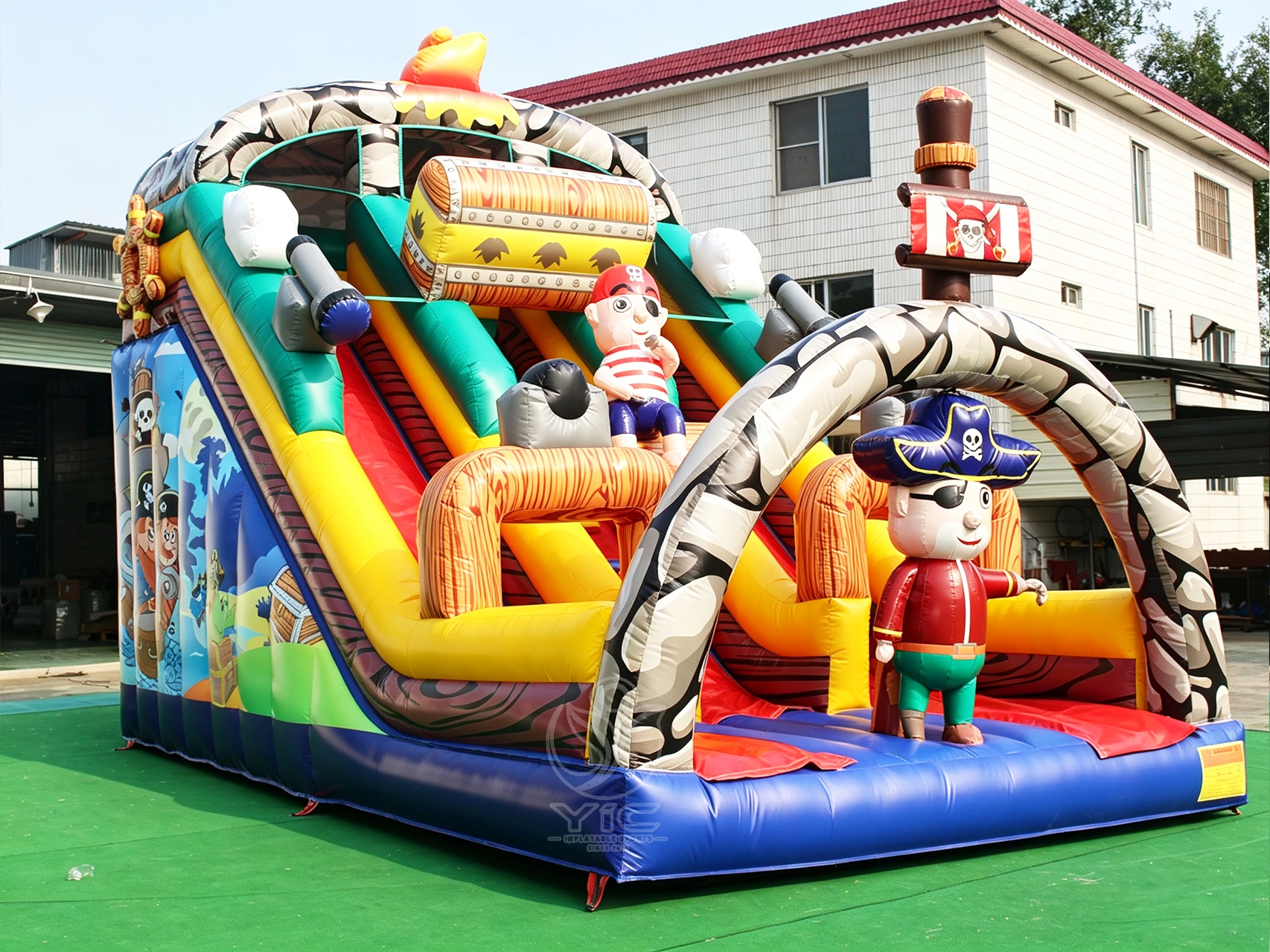 Giant inflatable pirate ship slide product photo 4