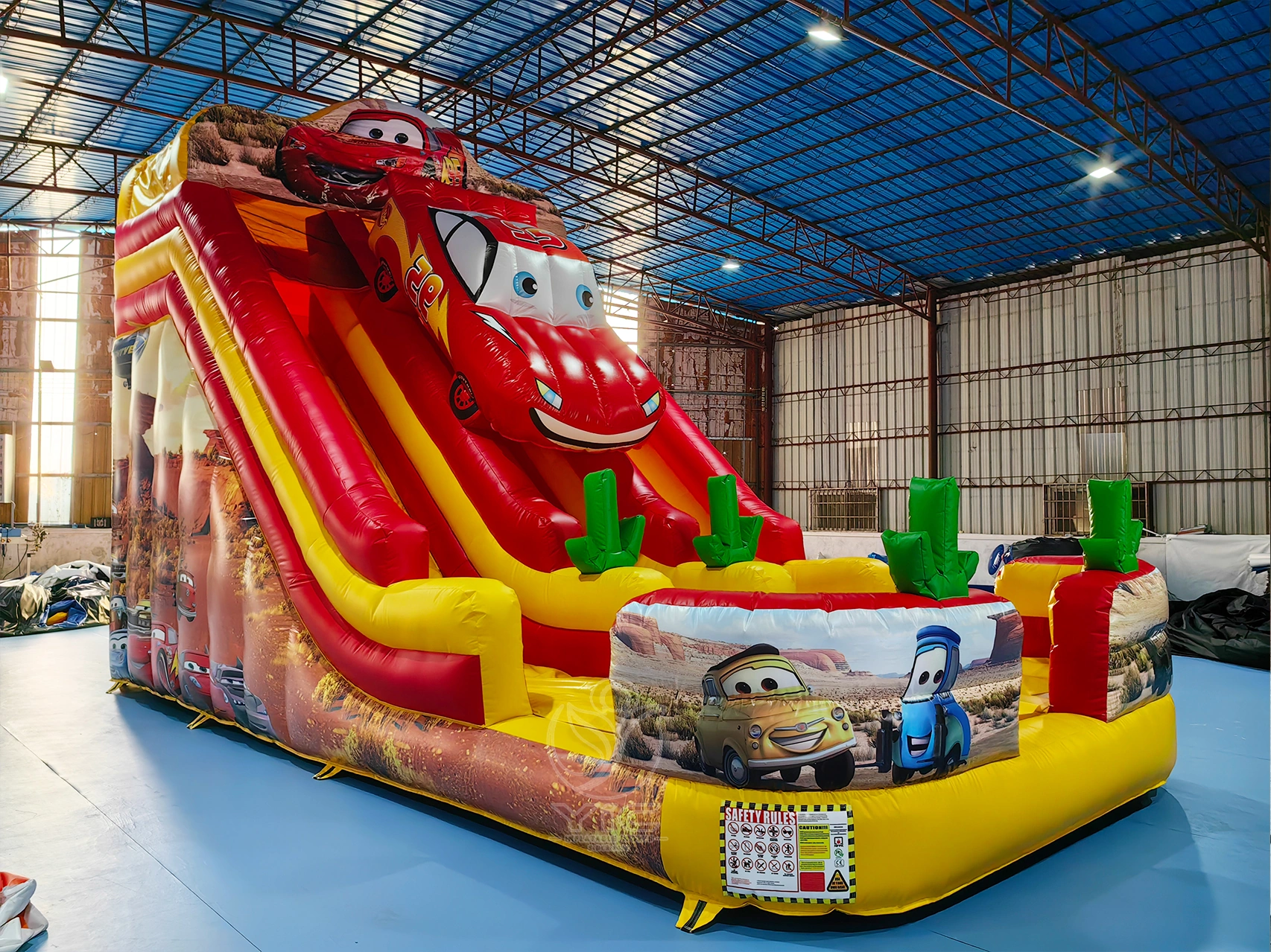 Inflatable racing car slide product photo 2
