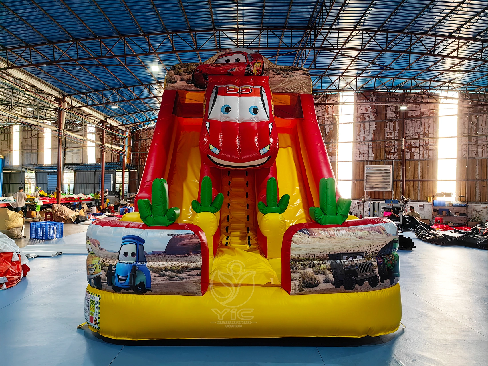 Inflatable racing car slide product photo 3