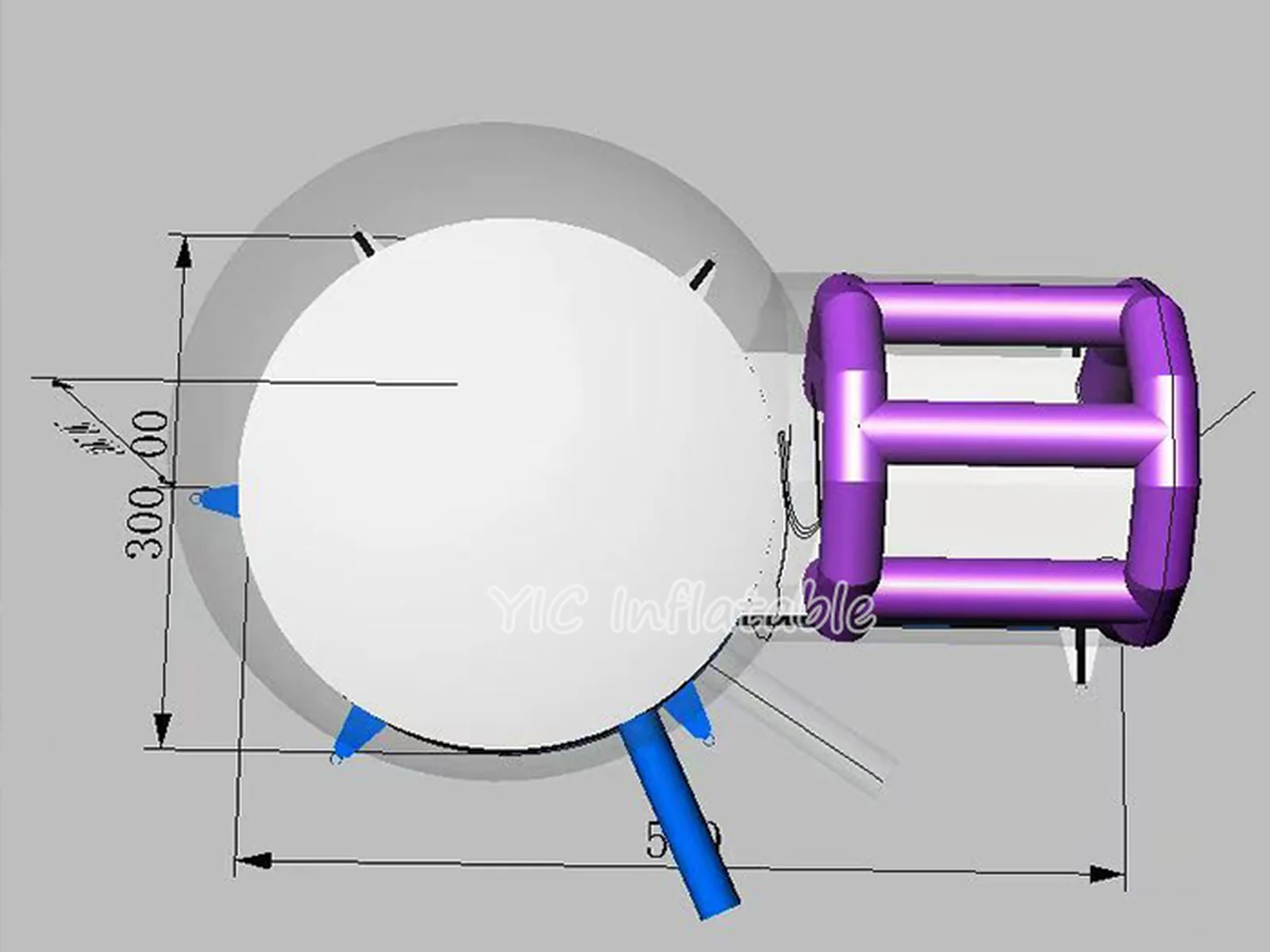 Bubble house inflatable product photo 5