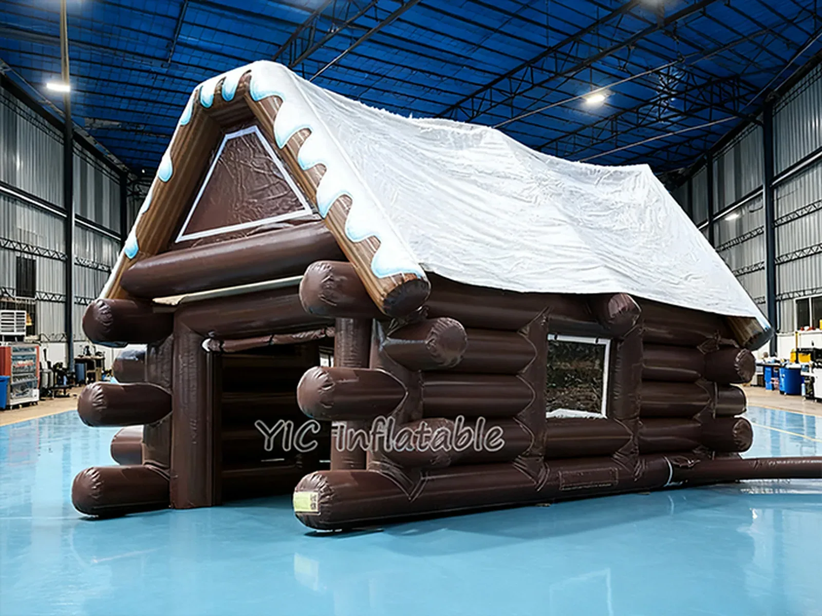 Winter inflatable gingerbread house product photo 3