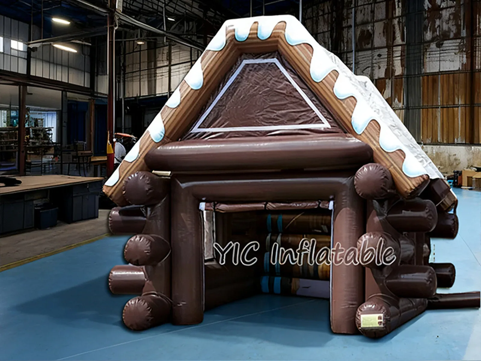 Winter inflatable gingerbread house product photo 4