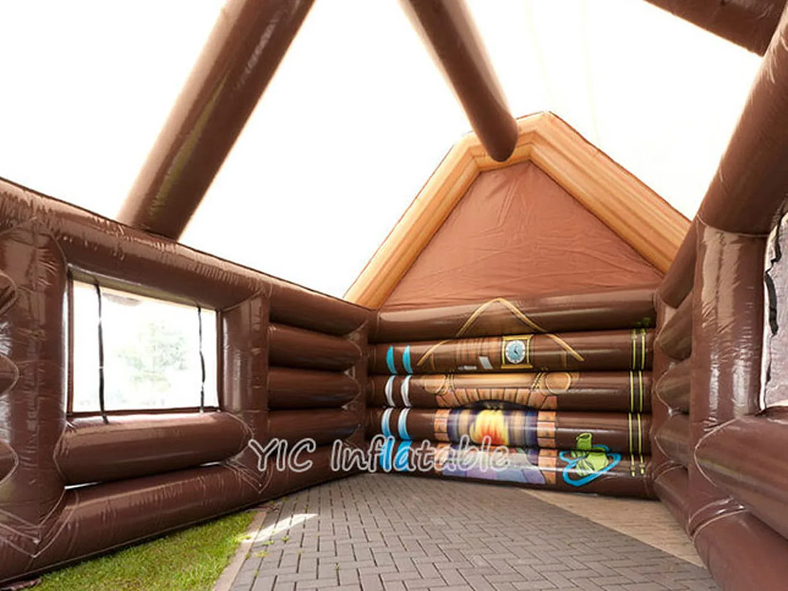 Winter inflatable gingerbread house product photo 5