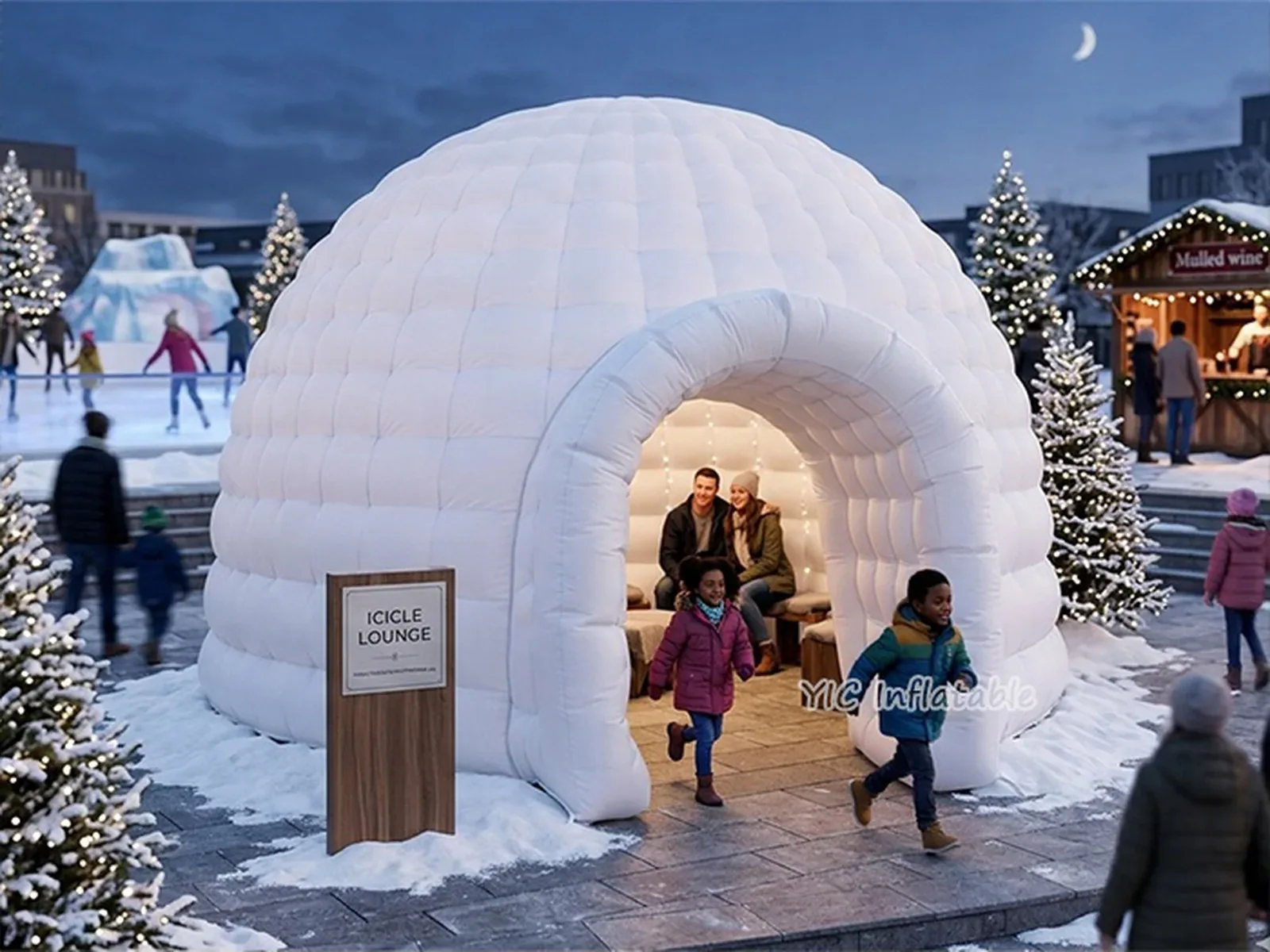 Inflatable igloo party tent, a commercial inflatable igloo party tent by YIC Inflatable Sports
