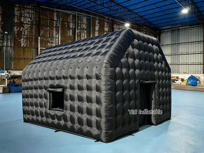 Black inflatable party tent, a commercial commercial black inflatable party tent by YIC Inflatable Sports